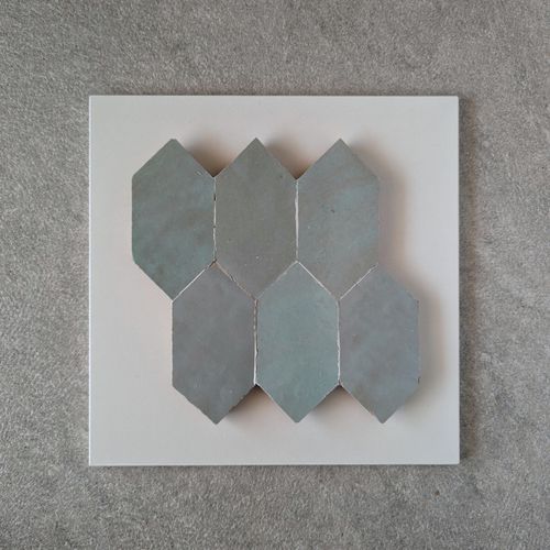 Moroccan Zellige - Nahla Hex - Sage
