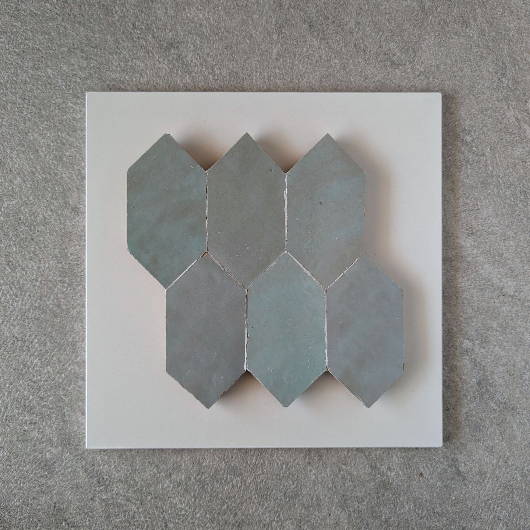 Moroccan Zellige - Nahla Hex - Sage