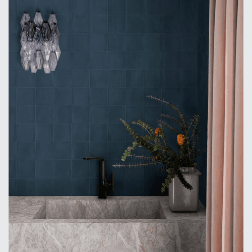 CARTER BLU MATT 100X100MM