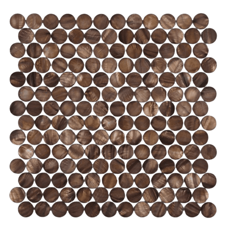 Mother Of Pearl Mosaic Copper Pennyround