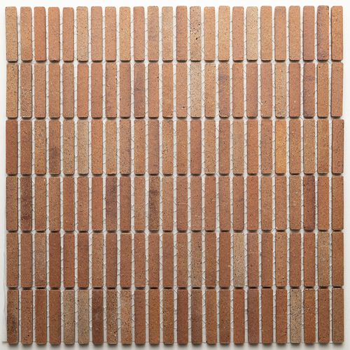 Kreuz Dark Terracotta Matt Finger Mosaic