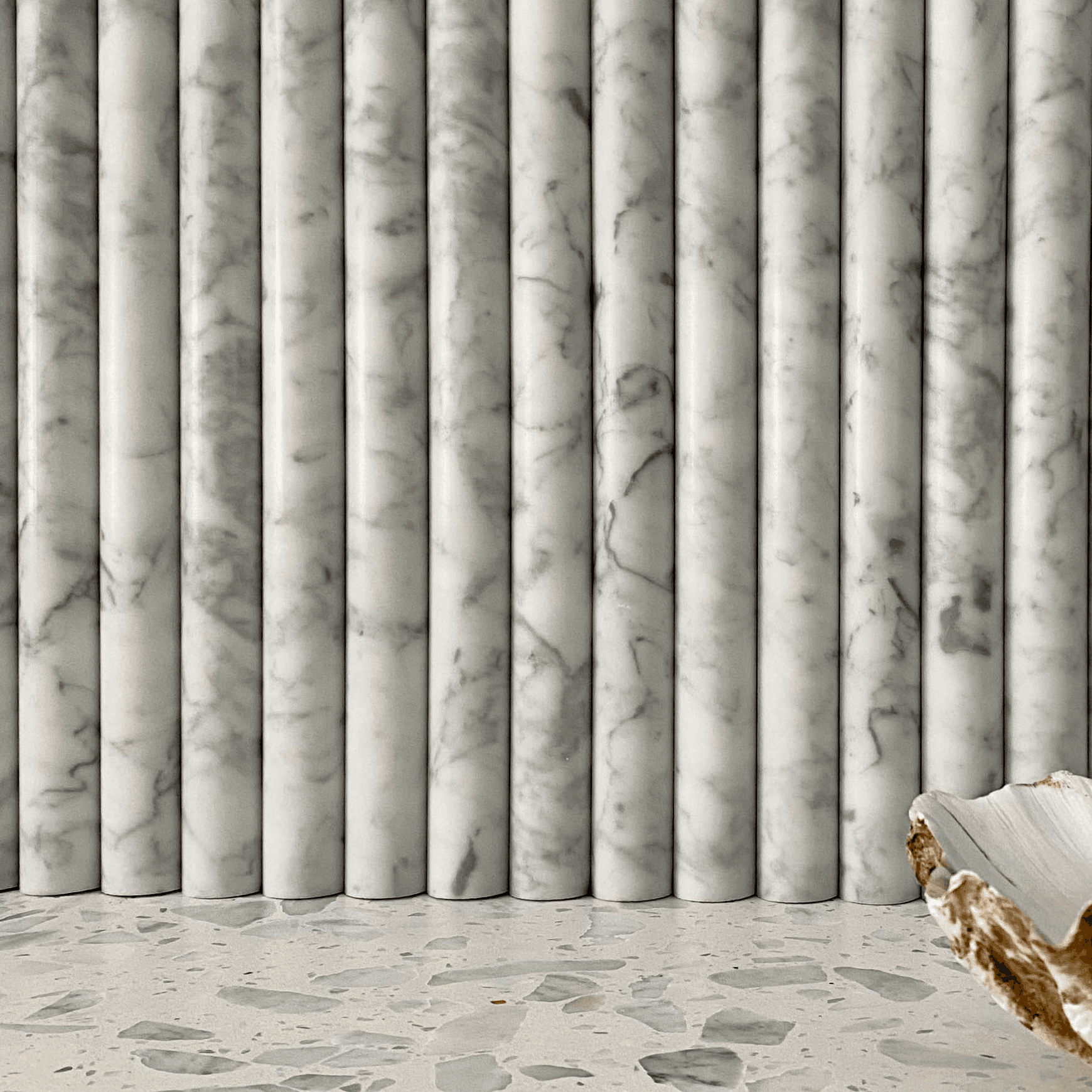Carrara Marble Flute