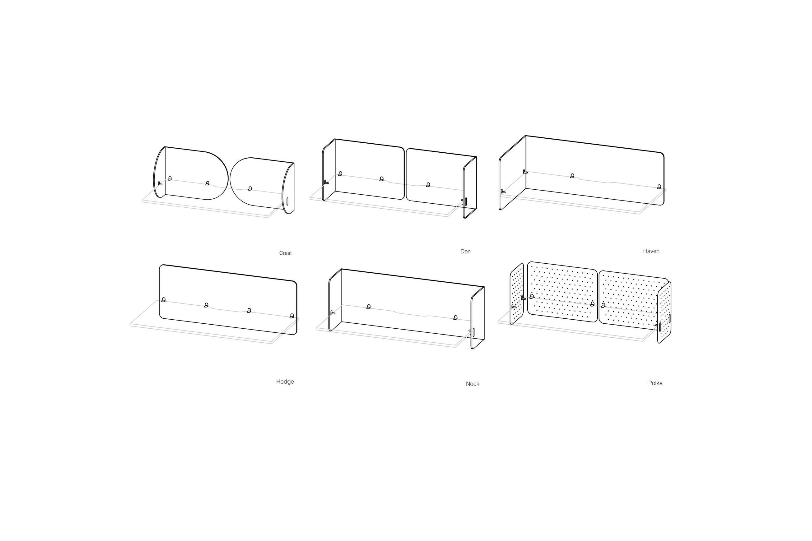 Vicinity Desk Screens