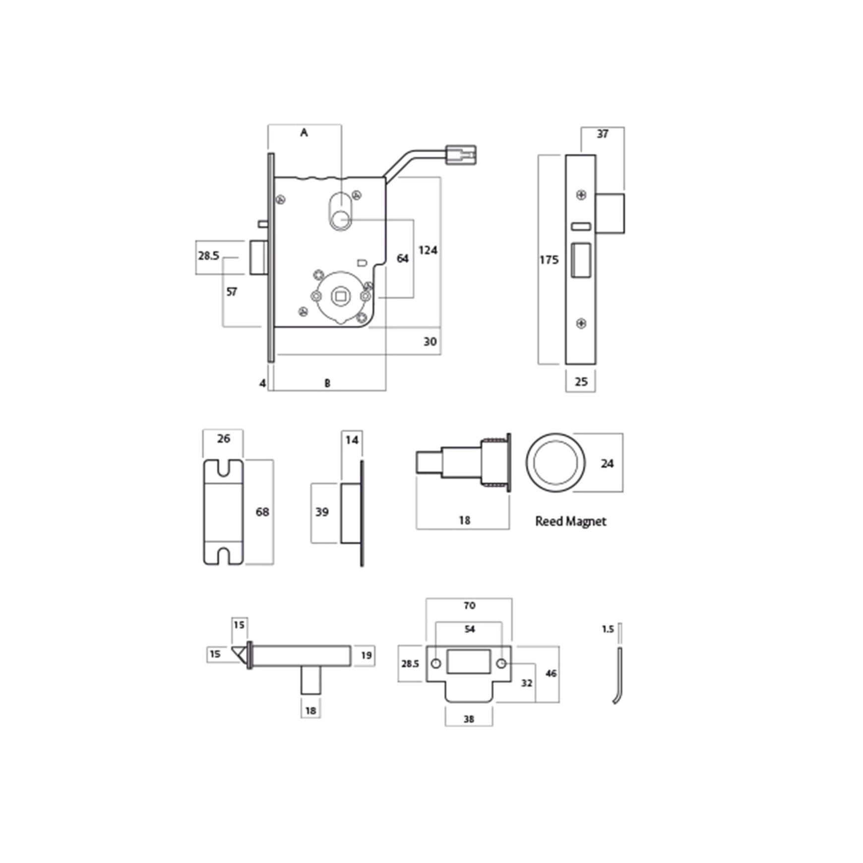 Lockwood 3570 Series Electric Mortice Lock