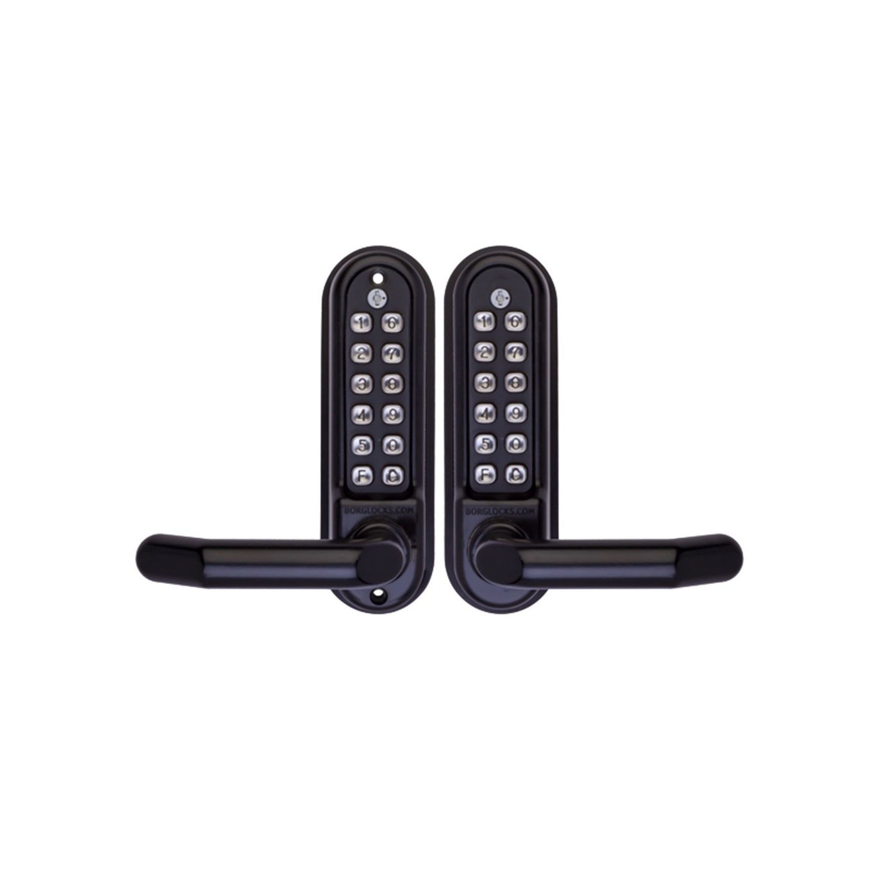 Borg Digital Lock Marine Grade Pro Back To Back BLK ECP