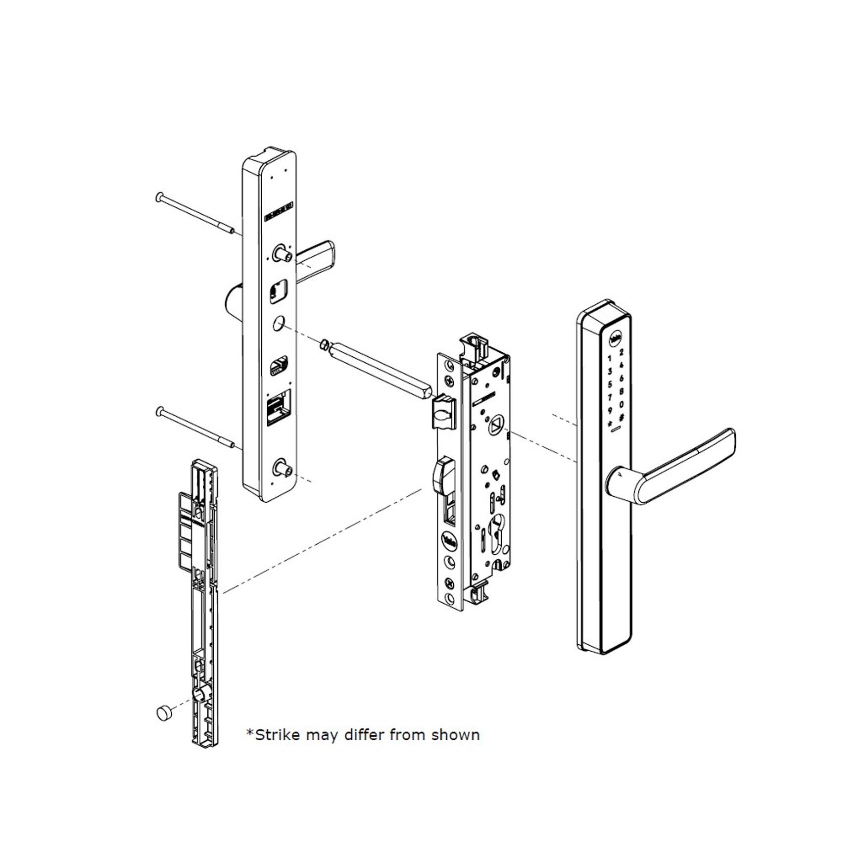 Yale Unity Slim Smart Lock dimensions
