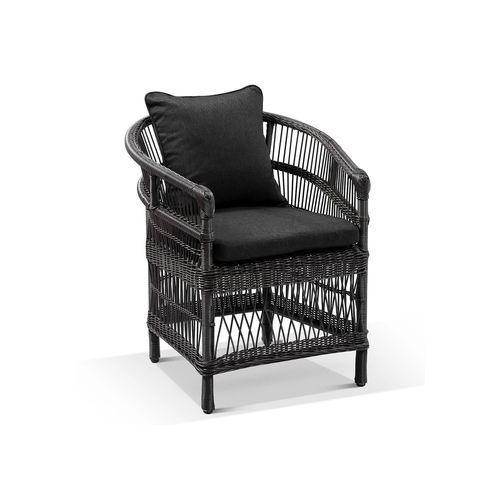 Malawi Outdoor Wicker and Aluminium Dining Chair