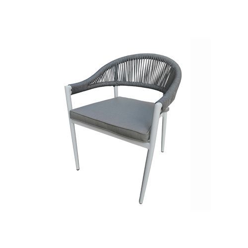 Finley Outdoor Aluminium & Rope Stackable Dining Chair