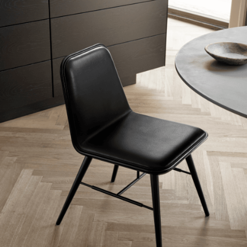 Spine Wood Chair Front Upholstery by Fredericia