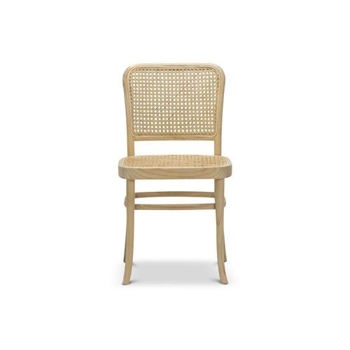 Prague Solid Teak Bentwood Cane Dining Chair | Natural | Set of 2