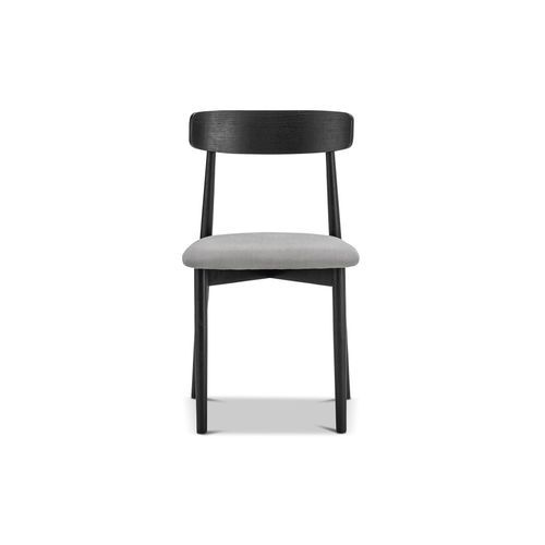 Finn Oak Dining Chairs | Set of 2 | Black & Grey