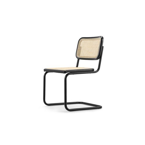 Blaire Rattan Cantilever Dining Chair | Set of 2 | Natural & Black