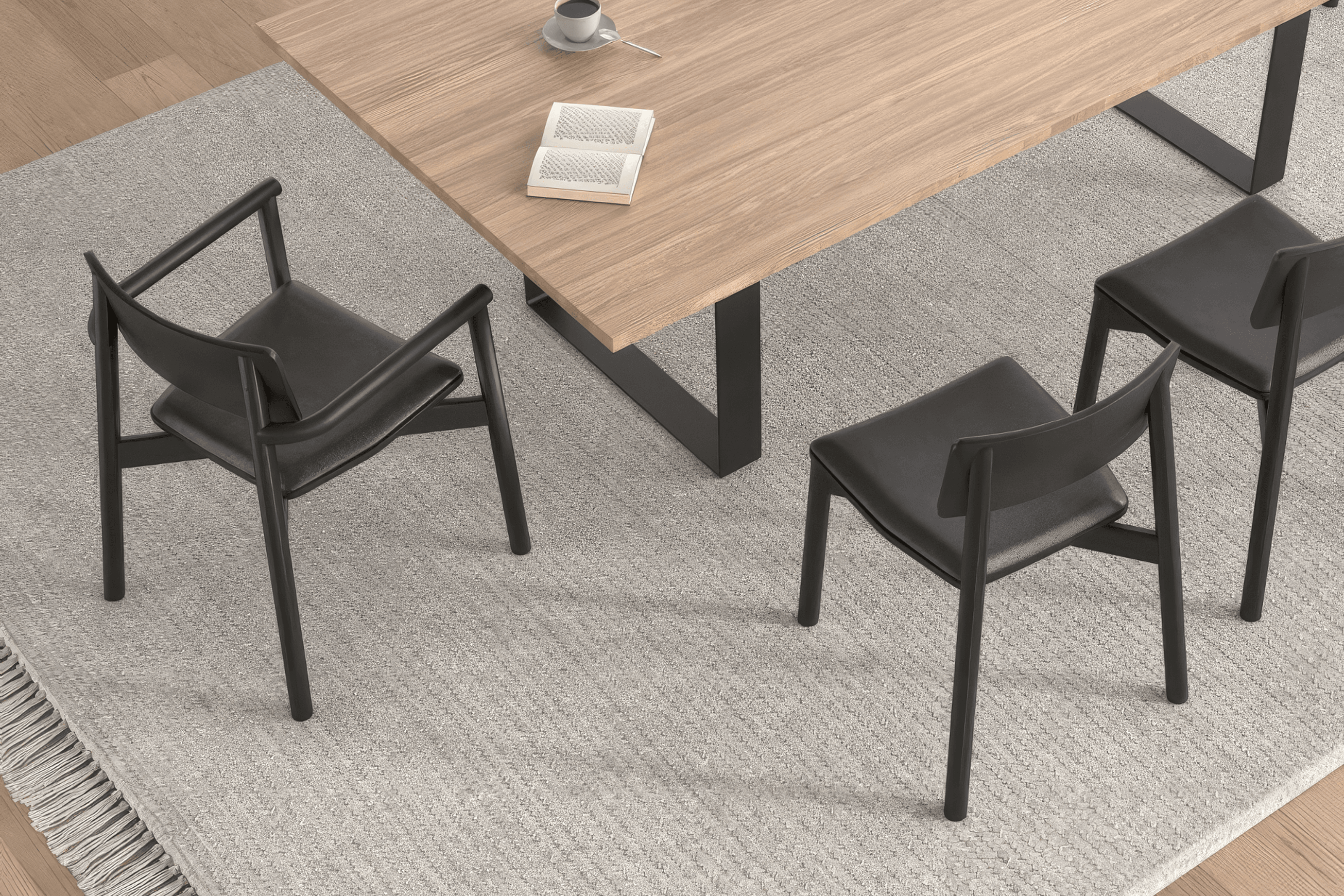 Andi Chair - Black Ash with Pad