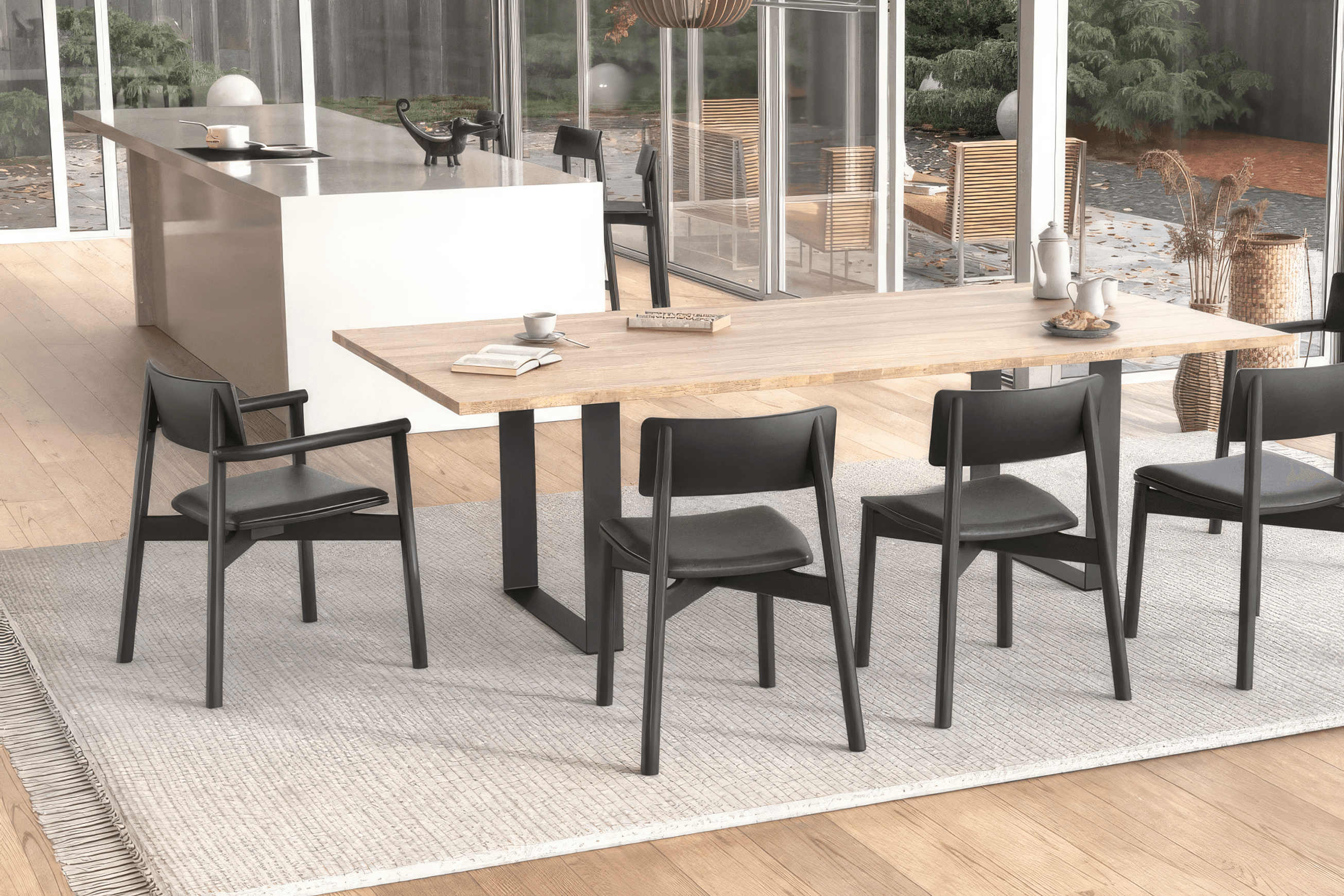 Andi Chair - Black Ash with Pad