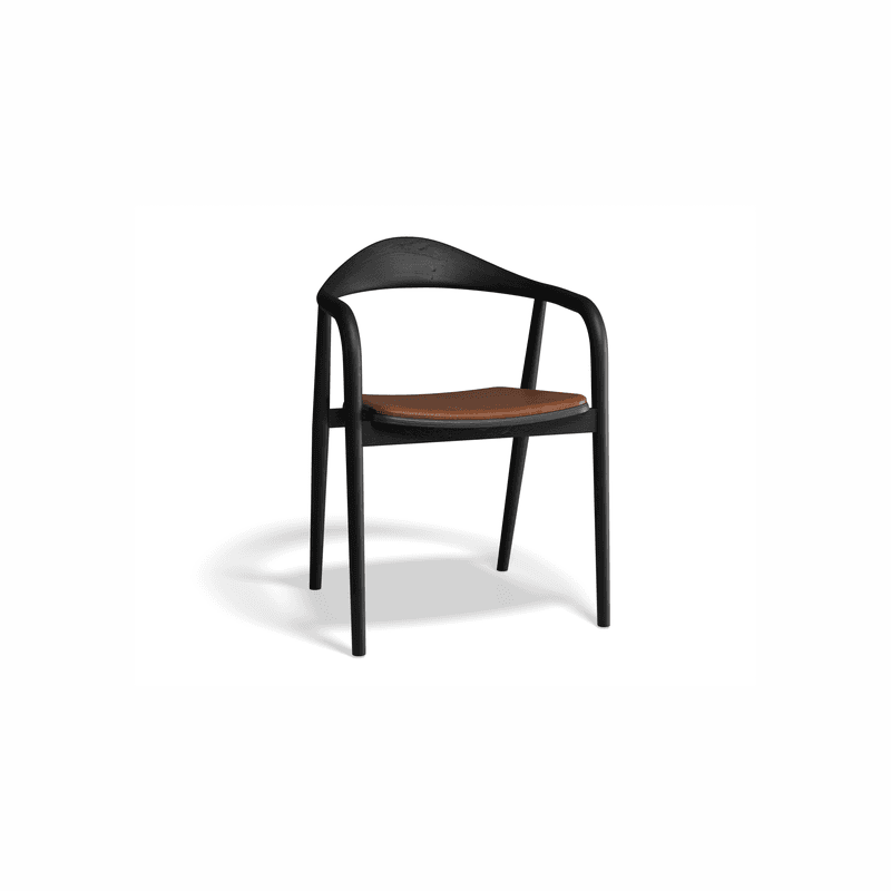 Arki Armchair - Black Ash with Pad