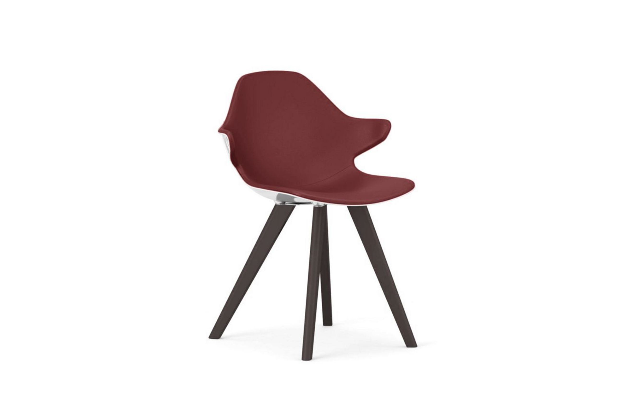 Chistera Dining Armchair - Glossy Polished Shell