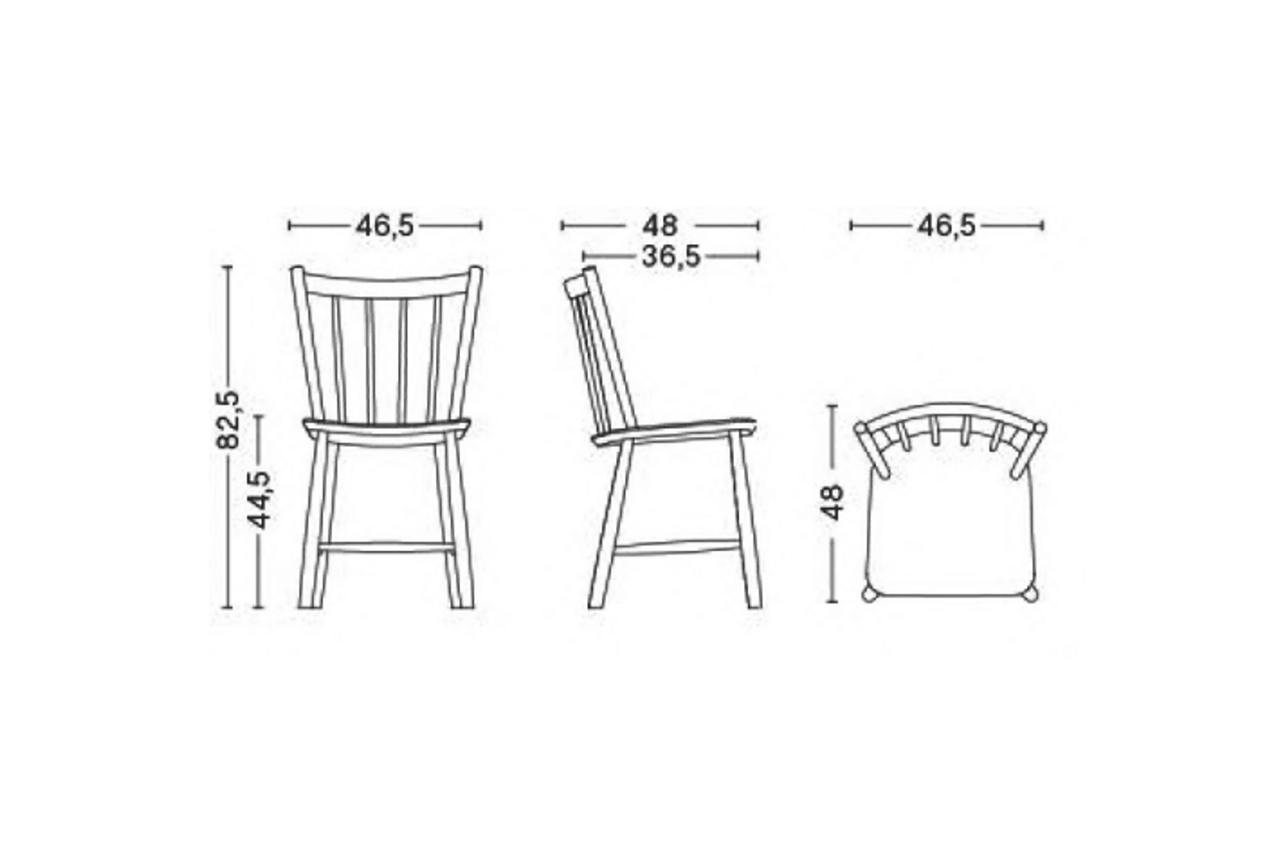 J-Series J41 Chair dimensions