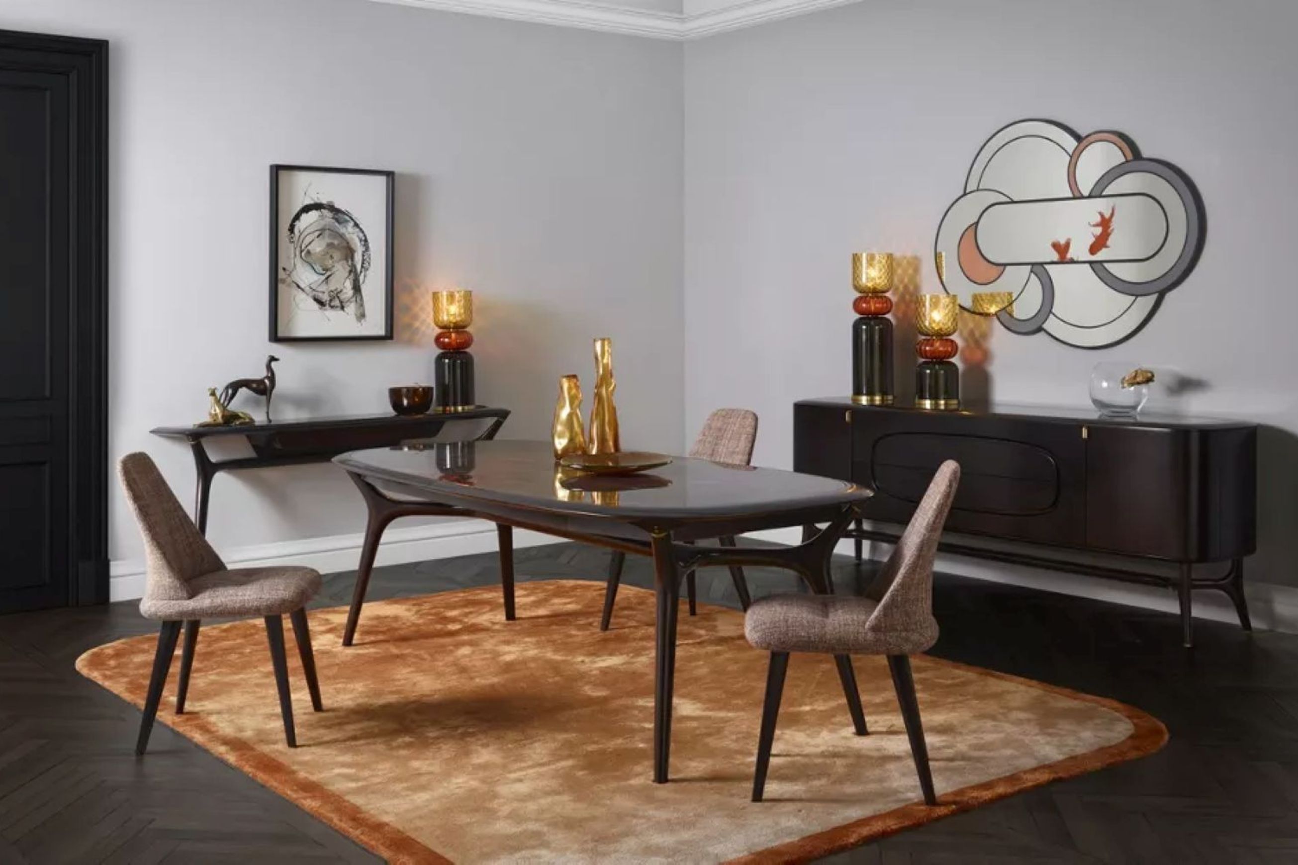 Winch Swivel Dining Chair