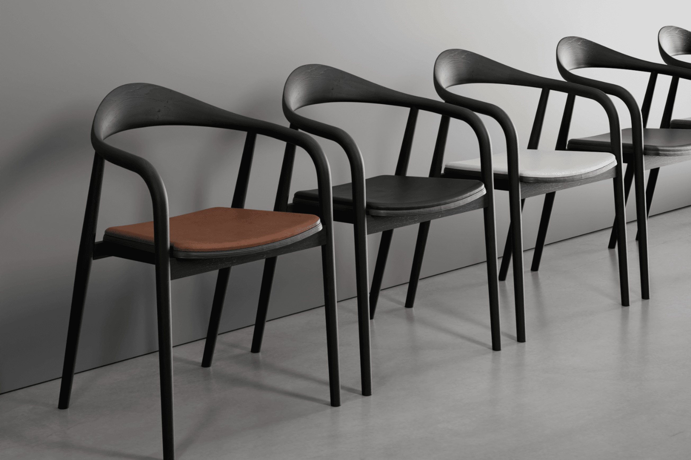 Arki Armchair - Black Ash with Pad