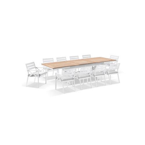 Austin 2.2m - 3m Table with 10 Kansas Dining Chairs