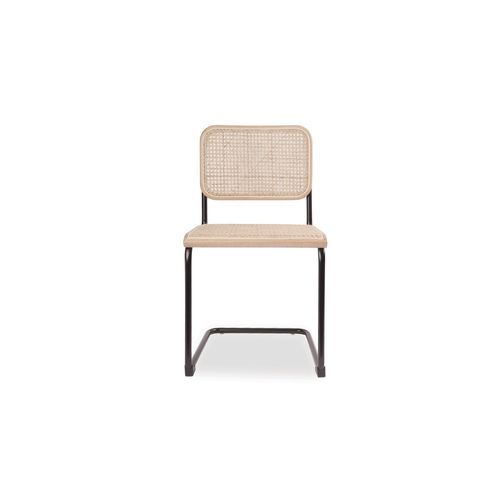 Calibre Chair - Black with Natural Cane