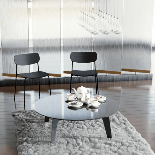 Rylie Chair - Black Stained Ash Seat and Backrest