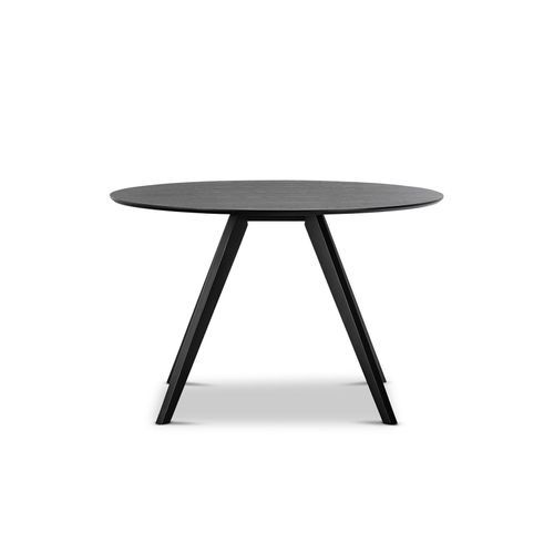 Milari Round Dining Table | Black Oak