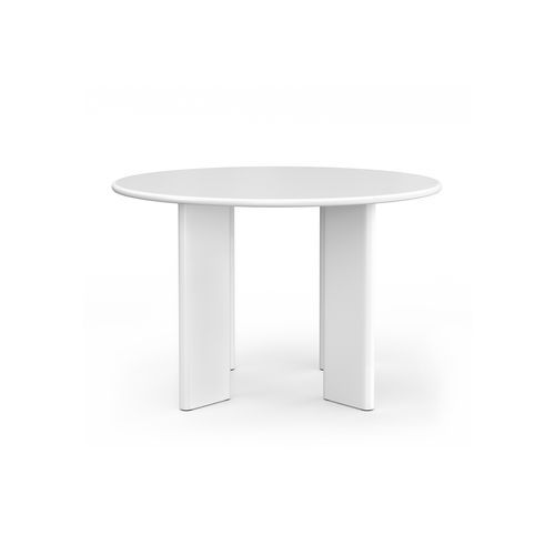 Omni Chunky 120cm Round Dining Table | Matte White