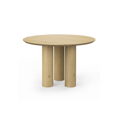 Pila 120cm Round Oak Dining Table | Natural