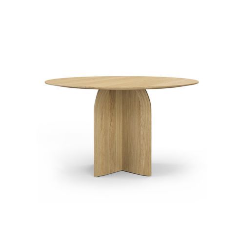 Arco 120cm Round Oak Dining Table | Natural