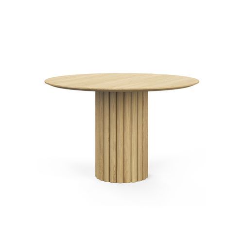 Kara 120cm Round Oak Dining Table | Natural