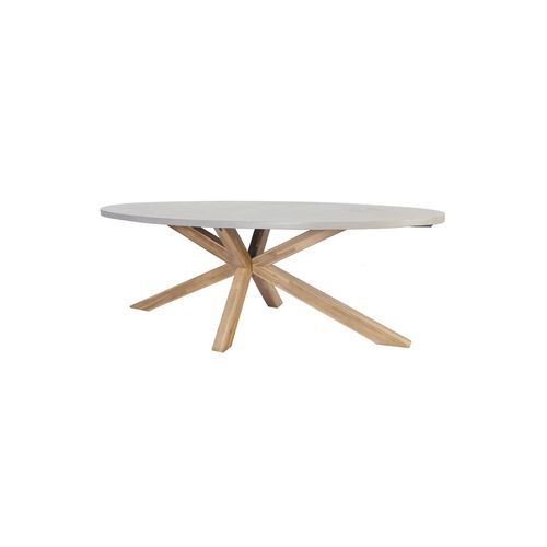 Tamarama Oval Outdoor Concrete Look Dining Table