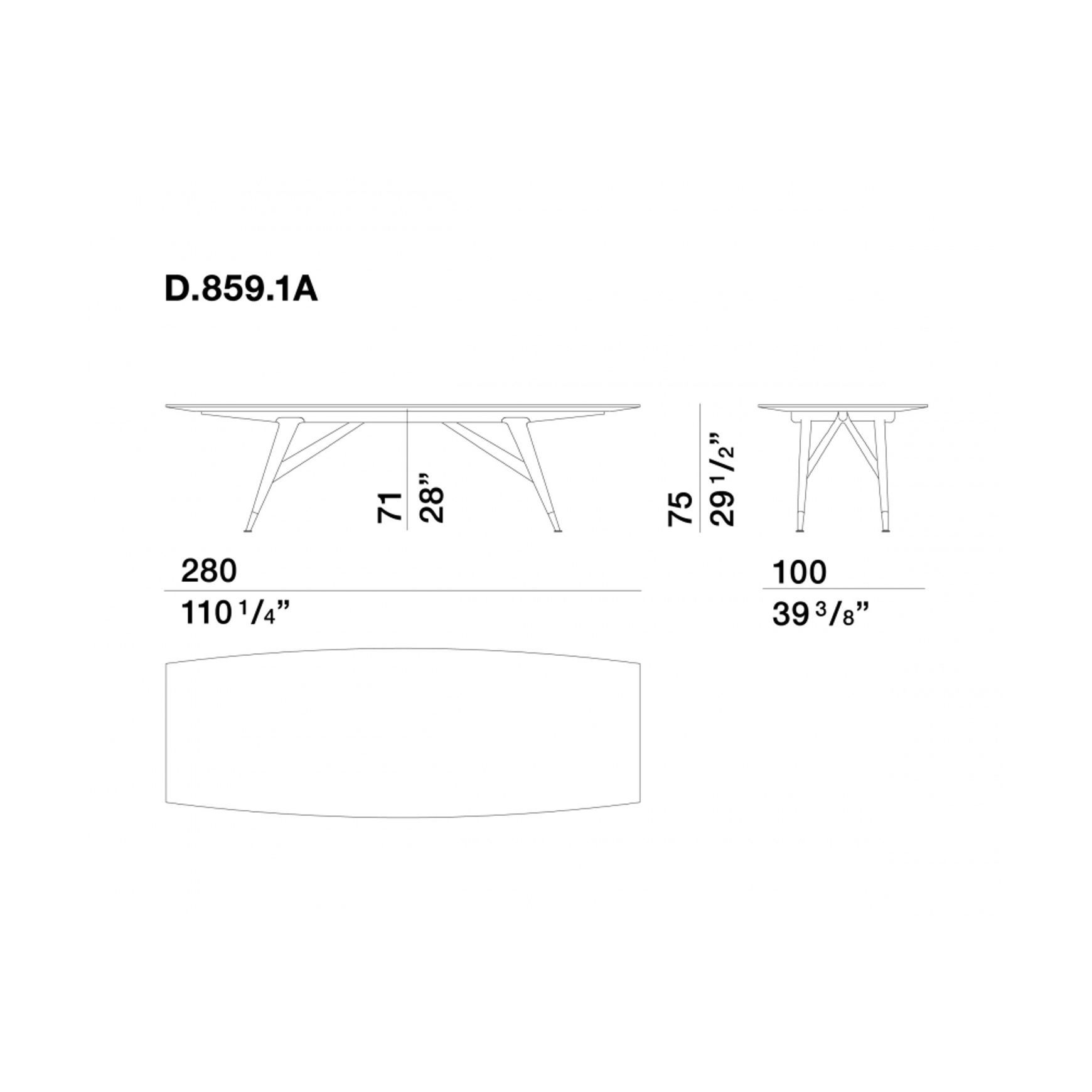 D.859.1 Dining Table by Molteni&C