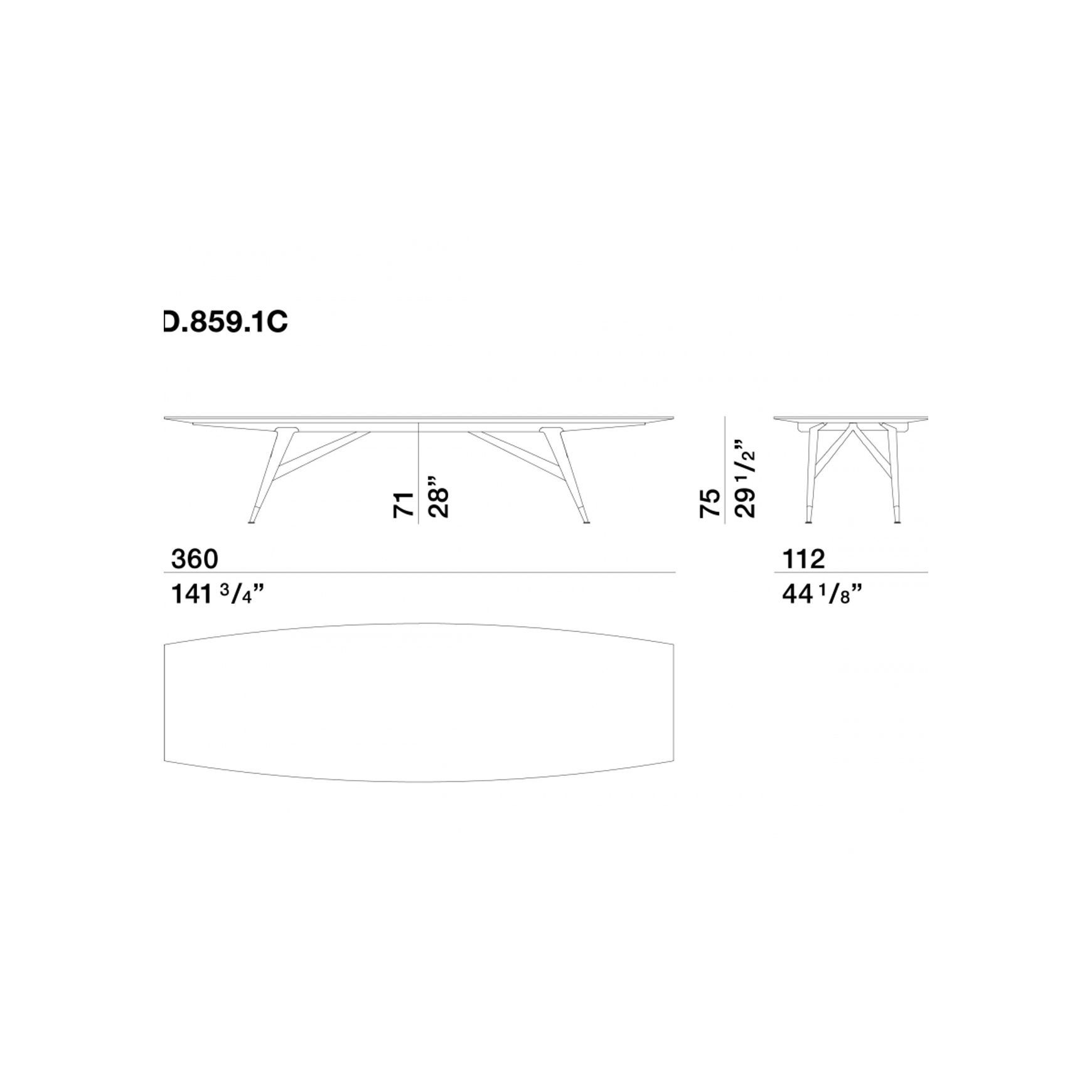 D.859.1 Dining Table by Molteni&C