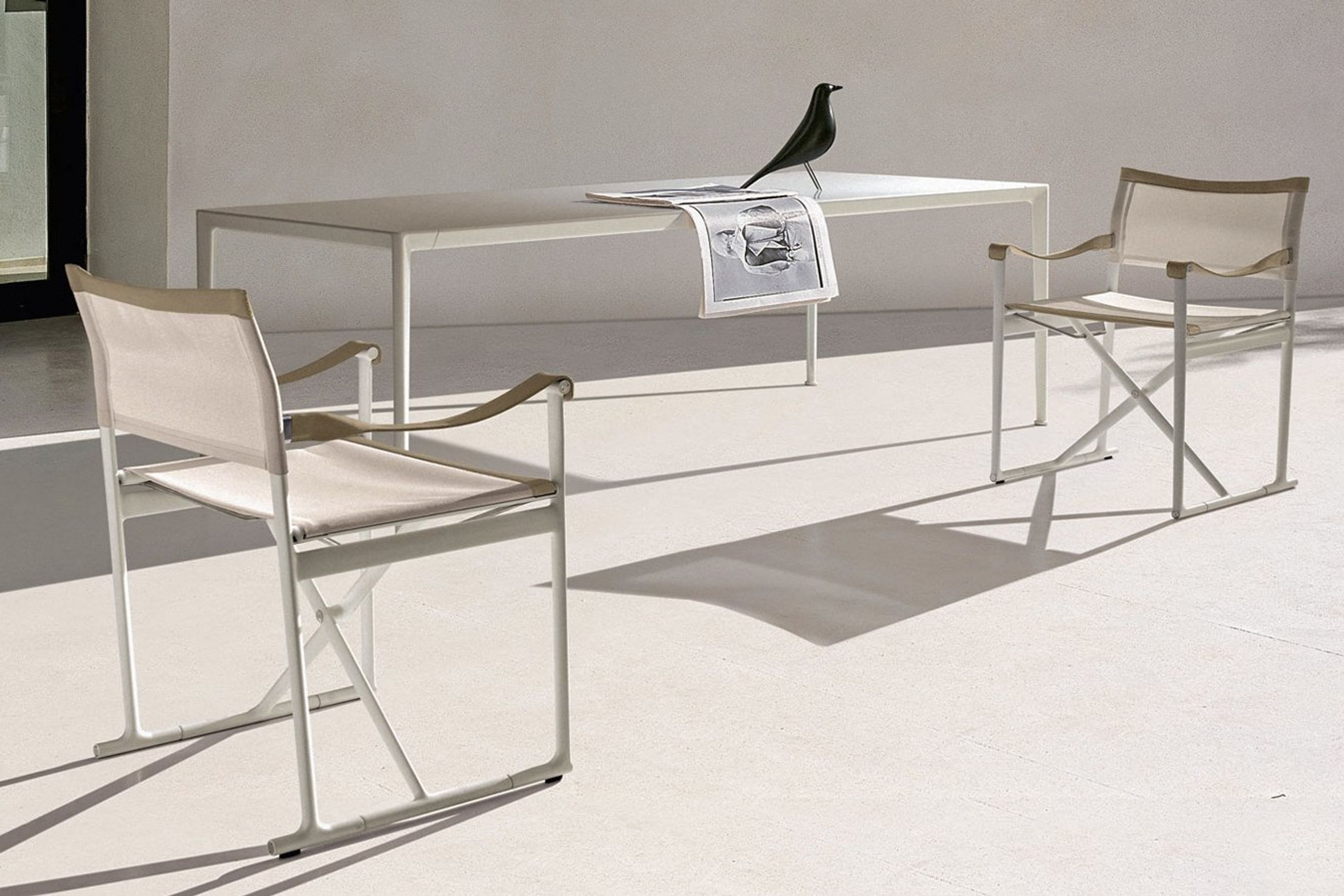 Mirto White Painted Square | Table