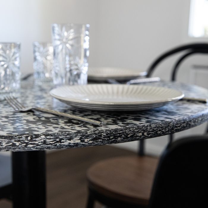 4-Seater Dining Table Crafted with Recycled Plastic