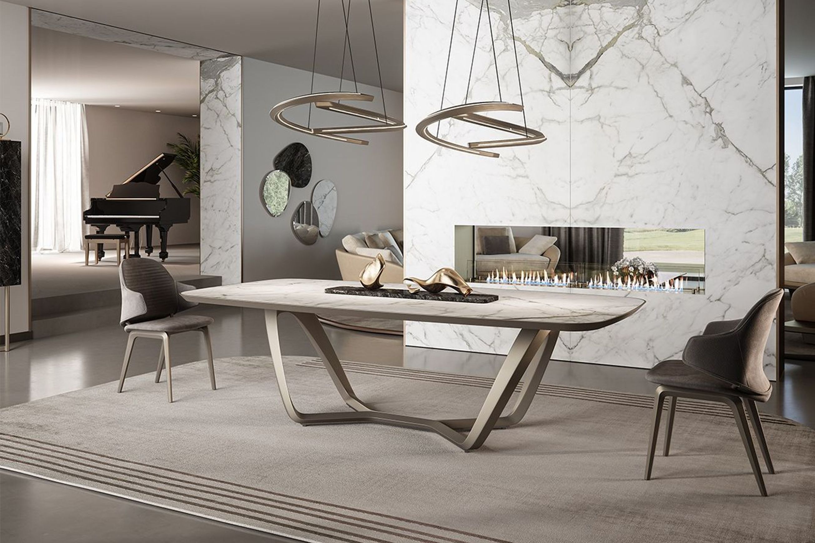 Segno Bevel Wood Table