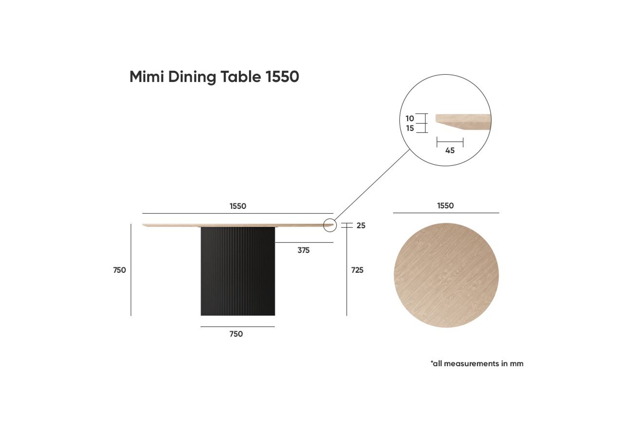 Mimi Dining Table -   155cm