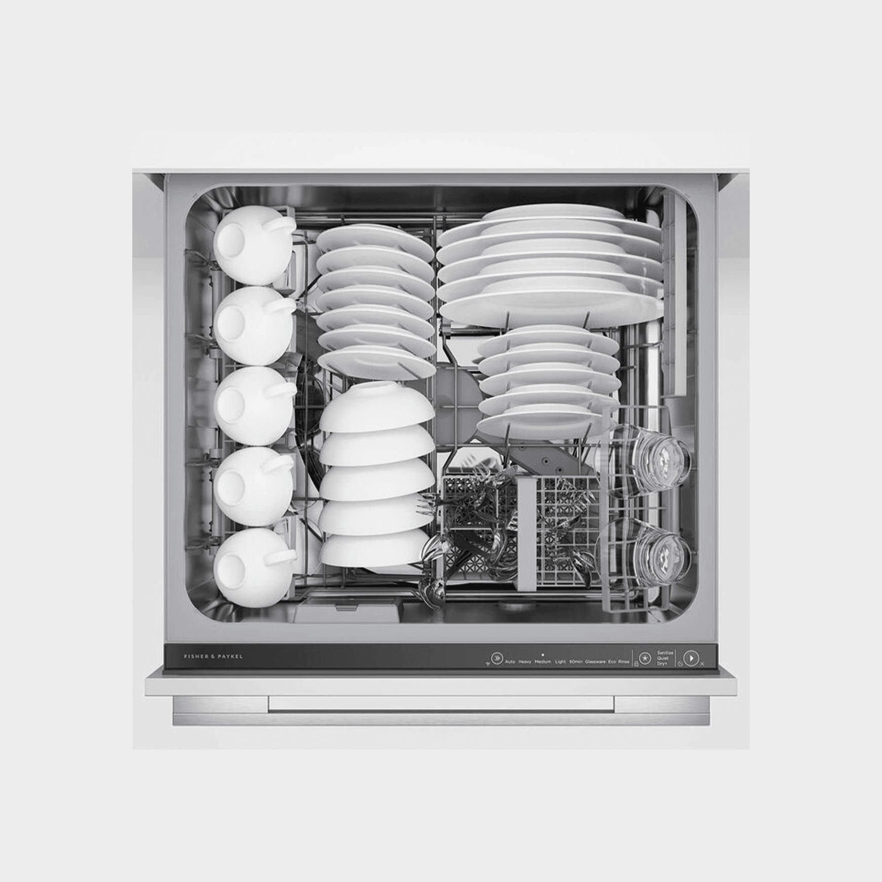 F&P Double DishDrawer™ Dishwasher, Sanitise