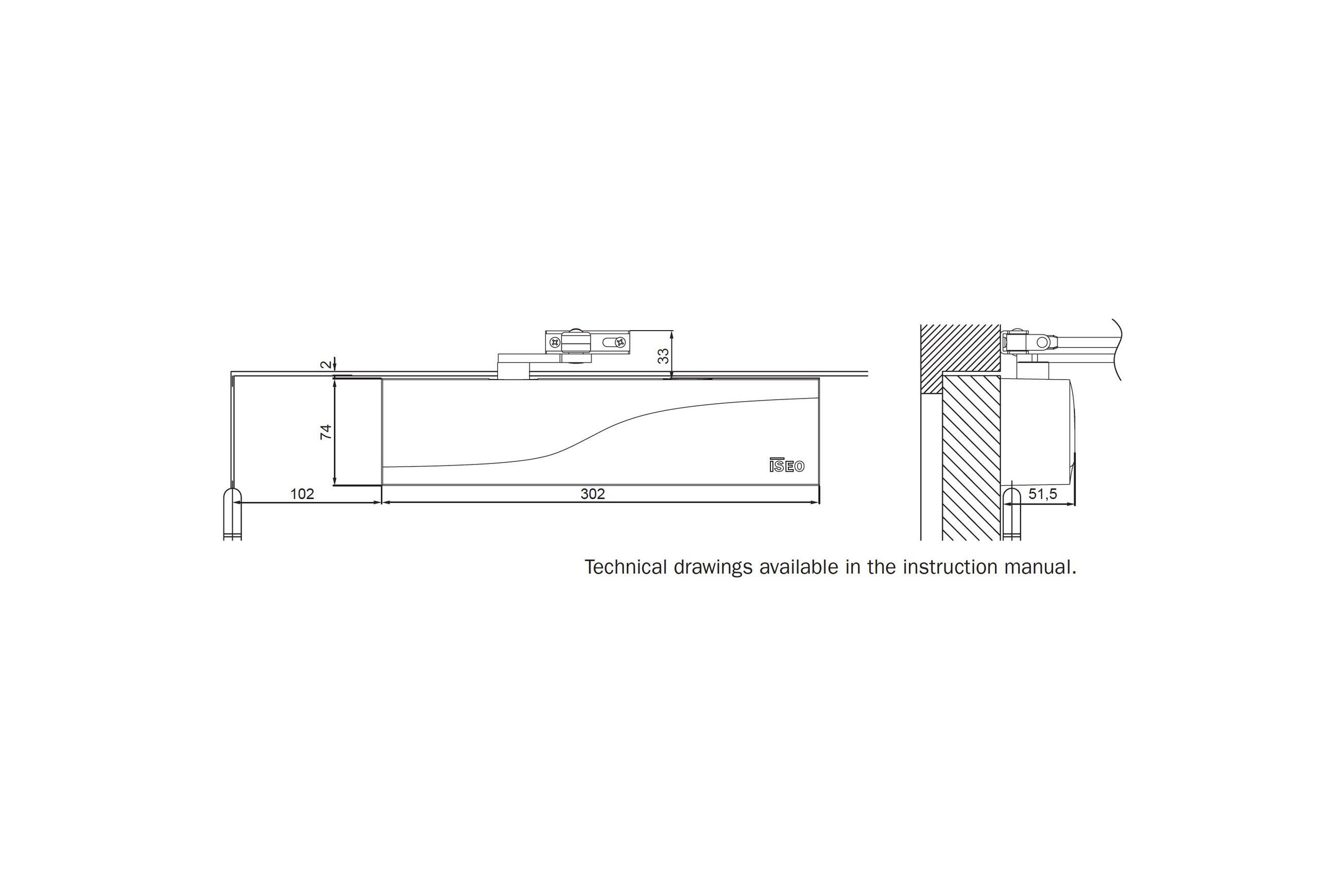 IS310 Hydraulic Door Closer 