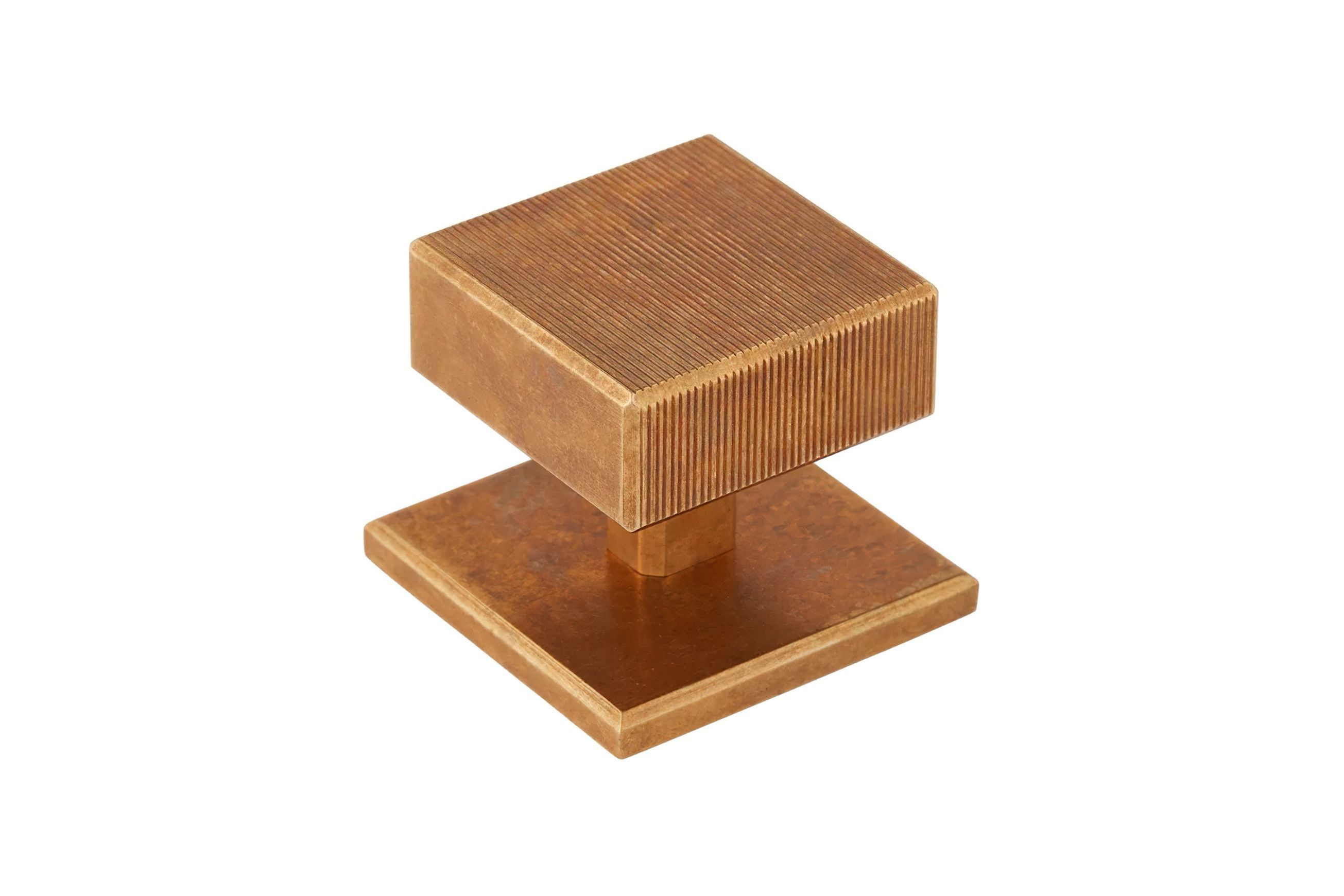 Armac Martin - Digbeth Square Cabinet Knob with Plate