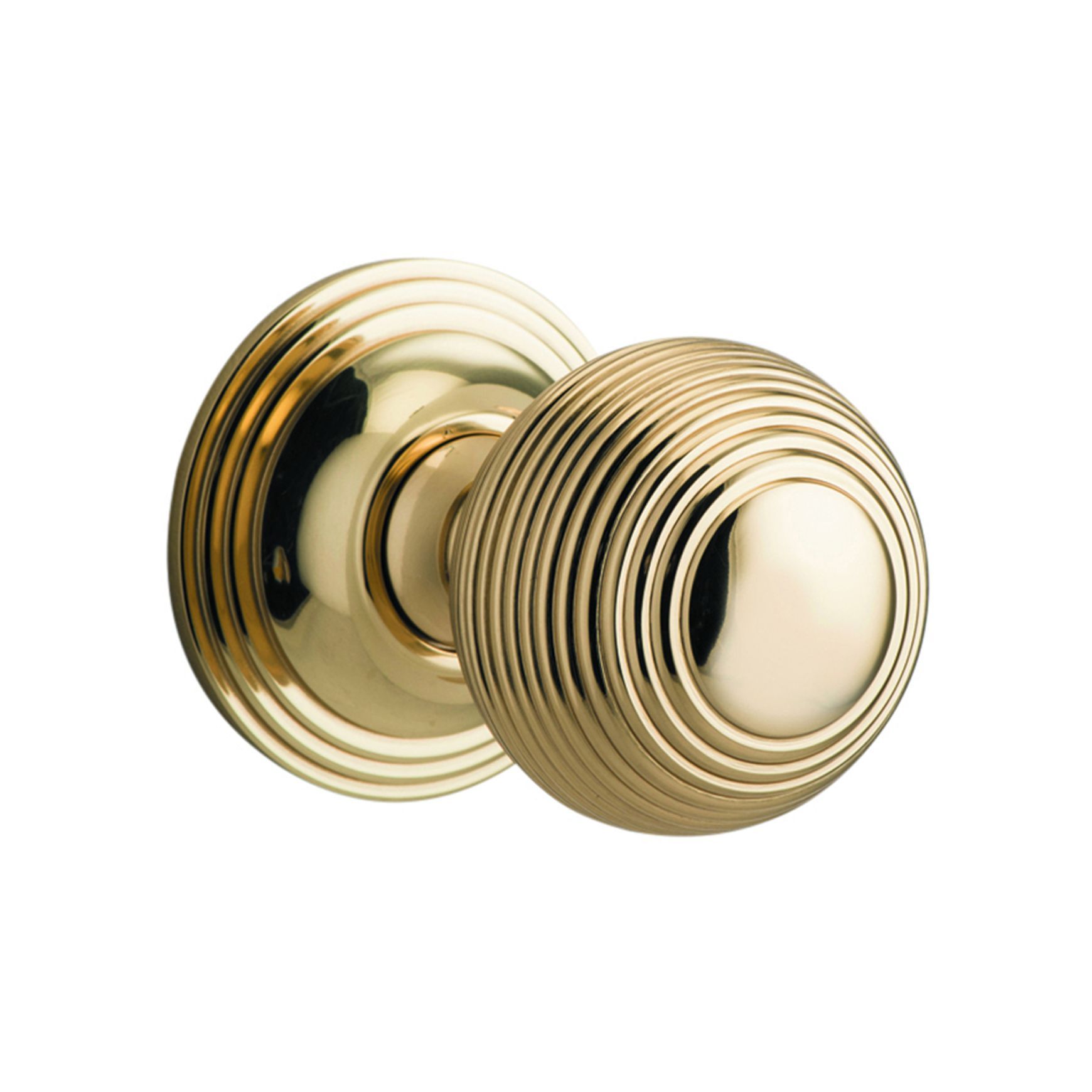 Iver Guildford Door Knob on Round Rose