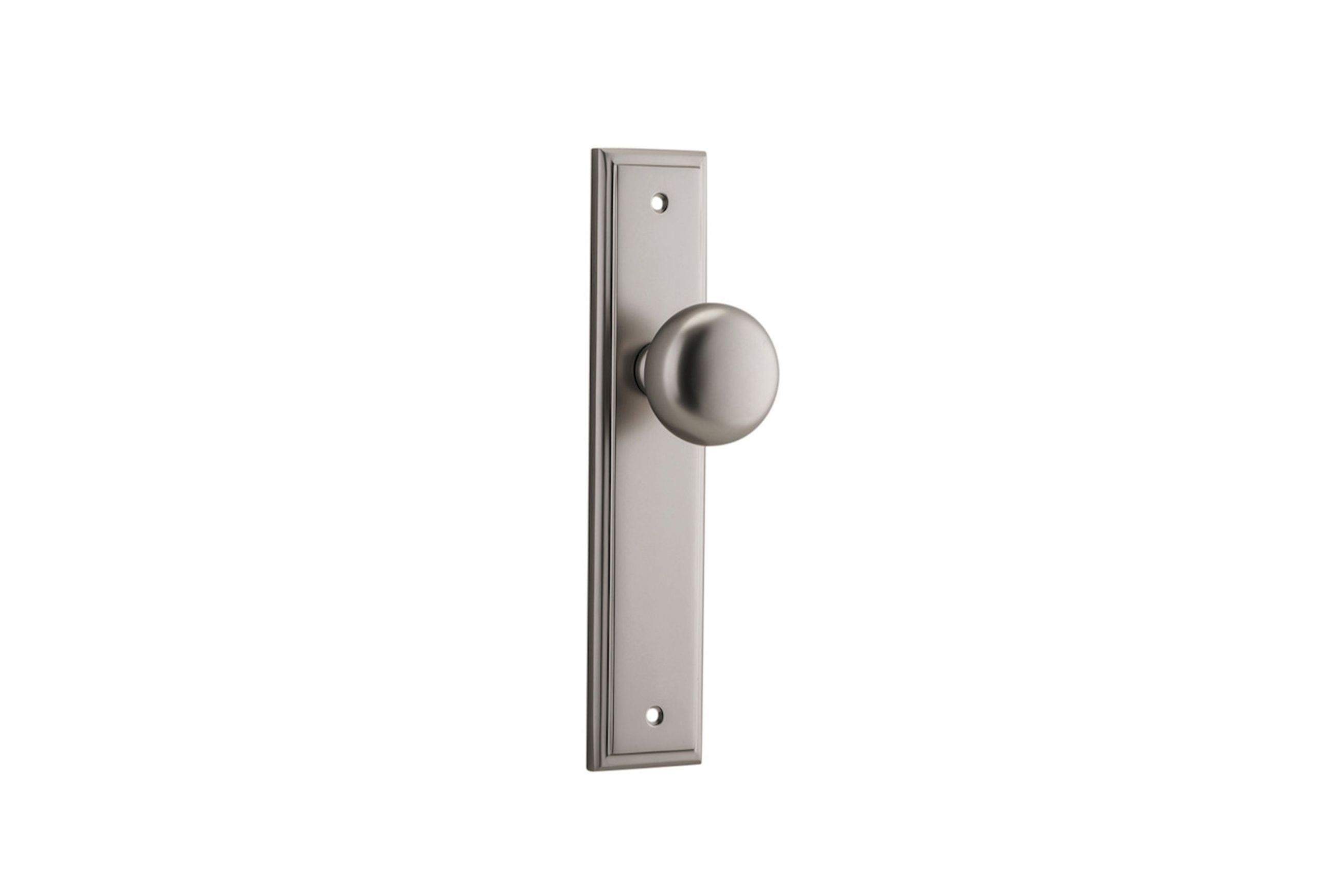 Cambridge Door Knob Stepped Backplate