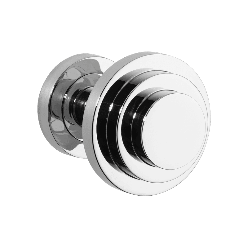 Zzzigurat Door Knob on Rose Round
