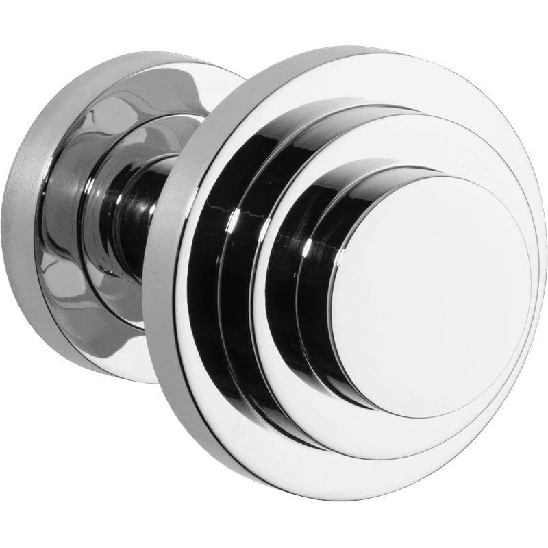 Zzzigurat Door Knob on Rose Round