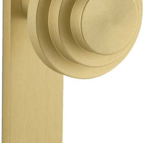 Zzzigurat Door Knob on Rectangular Backplate