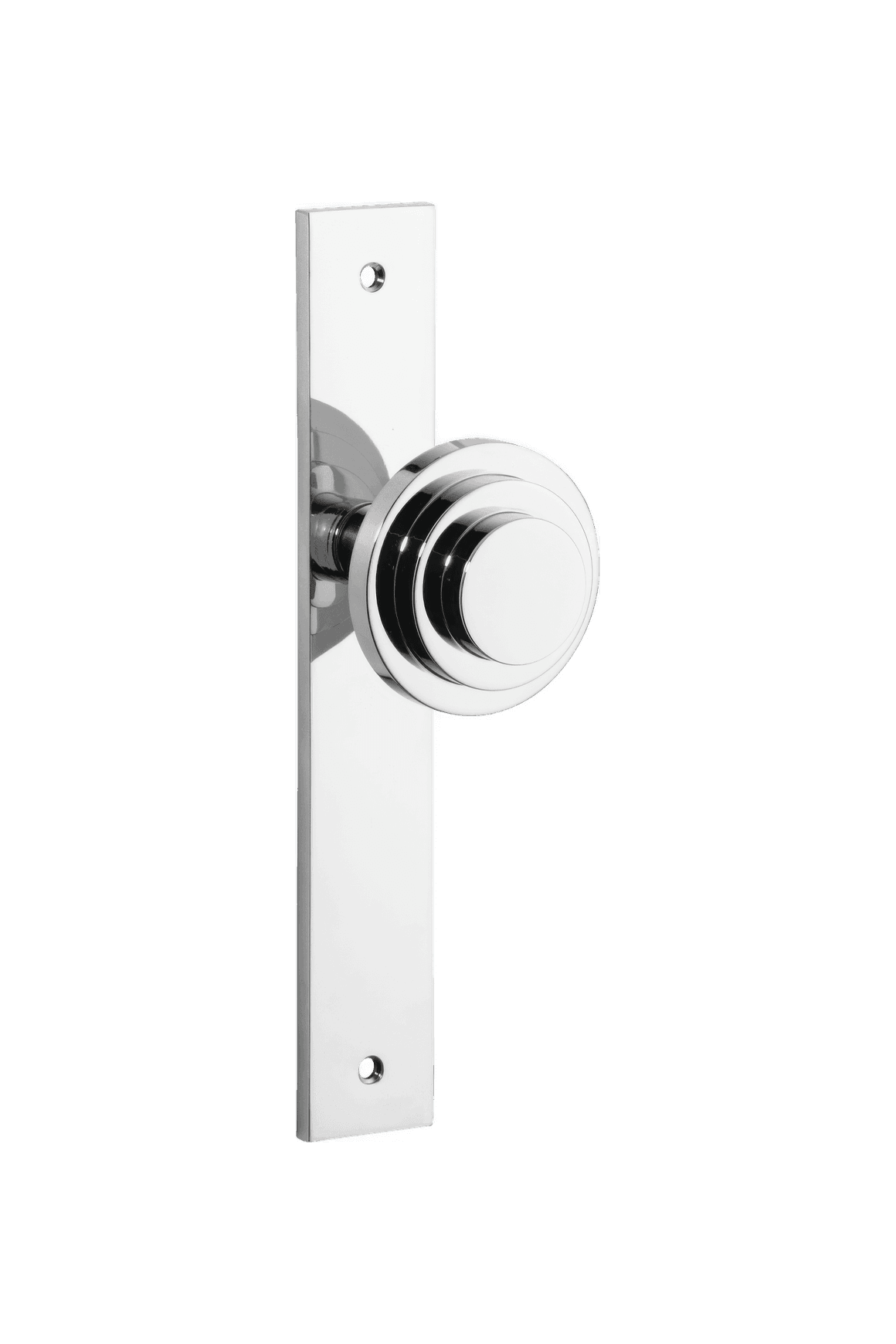 Zzzigurat Door Knob on Rectangular Backplate