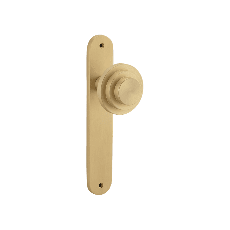 Zzzigurat Door Knob on Oval Backplate