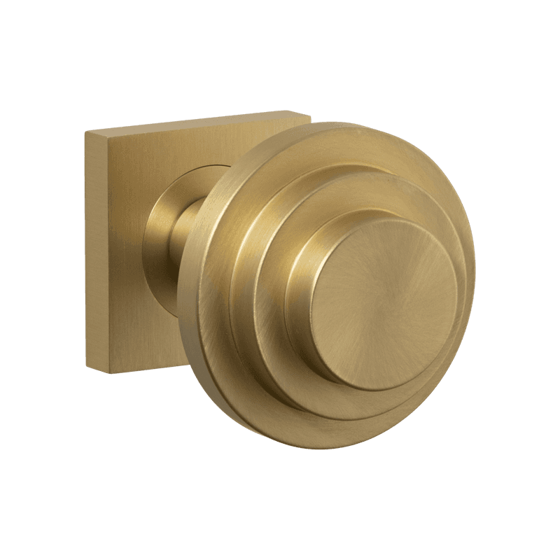 Zzzigurat Door Knob on Rose Square