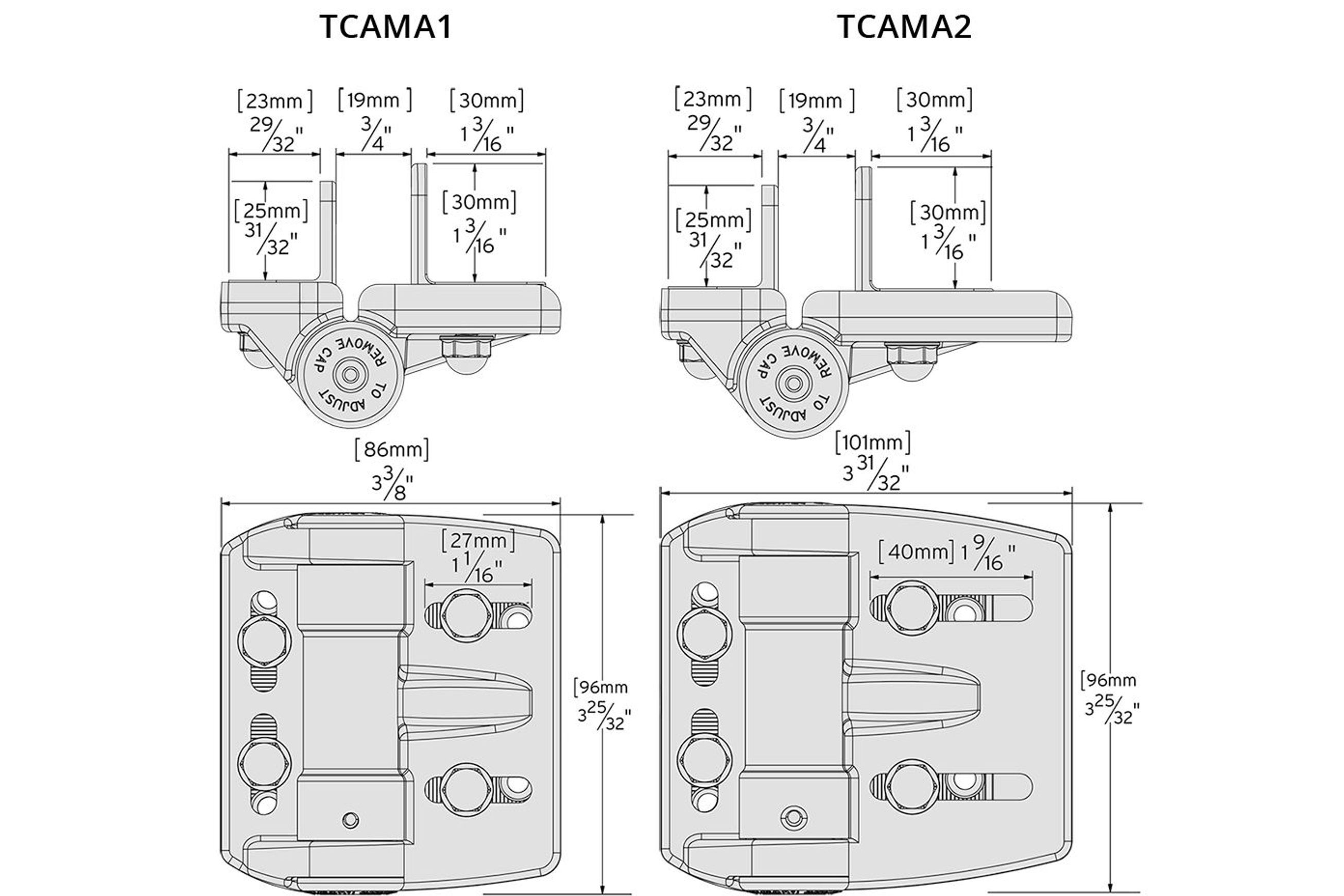 Truclose® Mini Multi-Adjust™ Regular Hinge